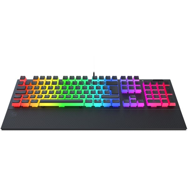 SPC Gear GK650K Omnis Gaming Tastatur Schwarz Transparent DE Layout