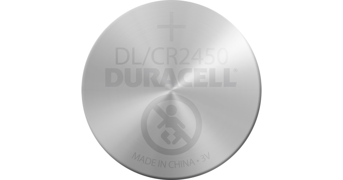 Duracell CR 2450 Lithium-Knopfzelle 3V, Batterie 2 Stück