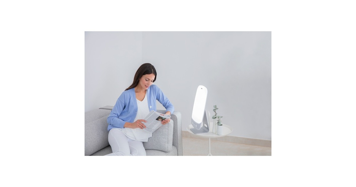 weiß/aluminium, TL Lichttherapie Tageslichtlampe Beurer 95,