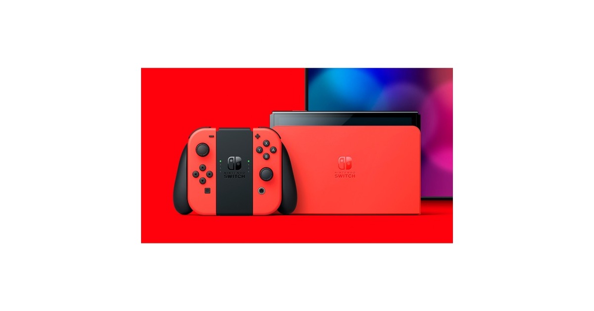 rot Nintendo Mario Red Spielkonsole Edition, (OLED-Modell) Switch