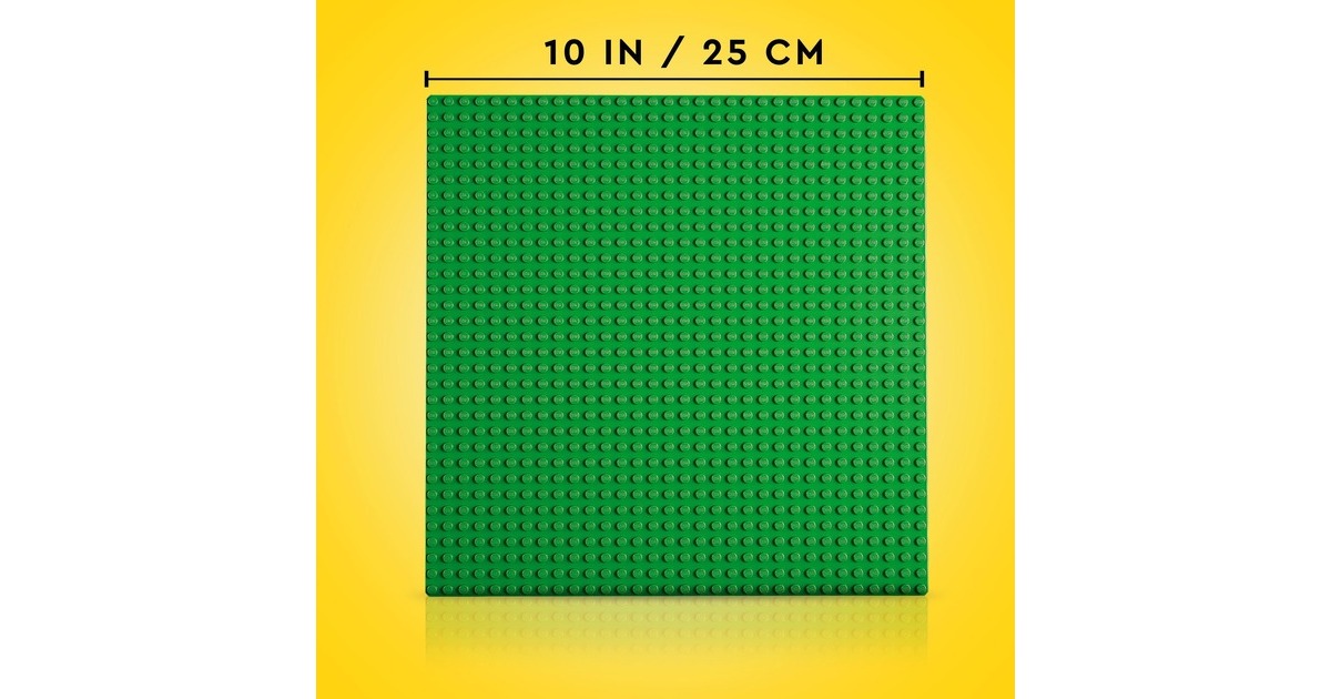 Bauplatte, 11023 Grüne Grundplatte Noppen Classic mit grün, LEGO Quadratische Konstruktionsspielzeug 32x32
