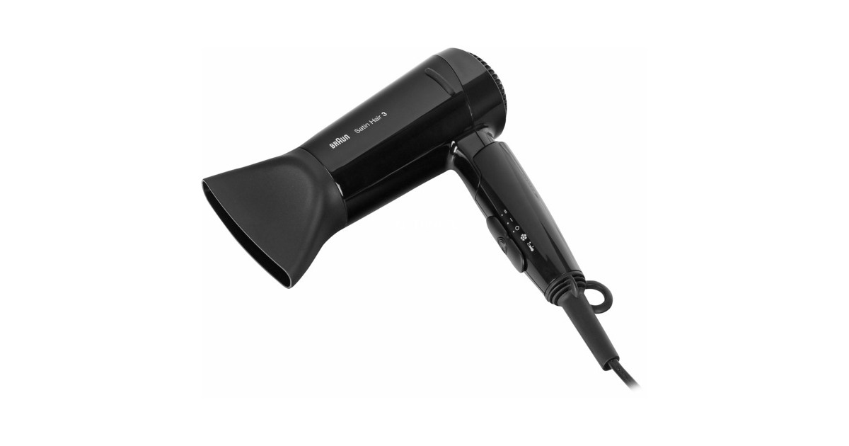 Braun Satin Hair 3 Style&Go HD350, schwarz Haartrockner