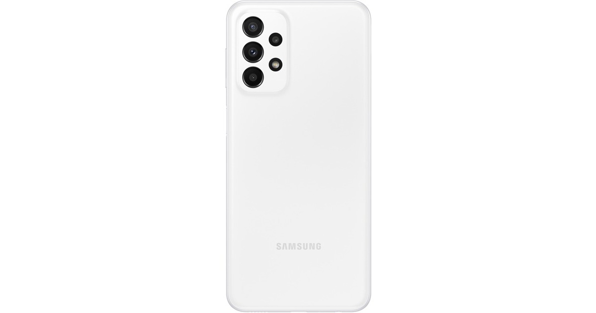 Dual Galaxy 5G A23 128GB, Android Handy White, 12 SIM, SAMSUNG