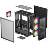 DeepCool MATREXX 55 V4 C , Tower-Gehäuse schwarz, Tempered Glass