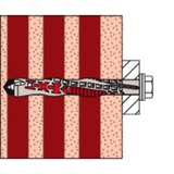 fischer Langschaftdübel DuoXpand 10x160 FUS hellgrau/rot, 50 Stück