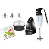 Unold Stabmixer ESGE-Zauberstab M 180 Jubiläum, Edition Petticoat weiß/schwarz, 180 Watt, mit 3 Messern, Processor und Zauberbasis