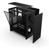 NZXT H5 Flow ( 2024 ) , Tower-Gehäuse schwarz, Tempered Glass