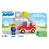 PLAYMOBIL 71683 Junior: Feuerwehrleiterfahrzeug, Konstruktionsspielzeug 