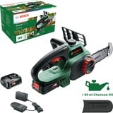 Bosch Akku-Kettensäge UniversalChain 18, 18Volt grün/schwarz, Li-Ionen Akku 2,5Ah, POWER FOR ALL ALLIANCE