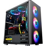 Thermaltake V200 TG RGB, Tower-Gehäuse schwarz, Tempered Glass