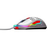 CHERRY Xtrfy M42 RGB, Gaming-Maus grau/rot