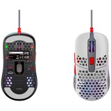 CHERRY Xtrfy M42 RGB, Gaming-Maus grau/rot