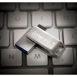 Intenso cMOBILE LINE 128 GB, USB-Stick silber, USB-A 3.2 Gen 1, USB-C 3.2 Gen 1