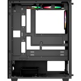 Aerocool Pivot-G-BK-v3, Tower-Gehäuse schwarz, Tempered Glass x 2