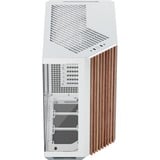 APNX V1-W-WT-v1, Tower-Gehäuse weiß/holz, Tempered Glass x 2