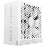 NZXT C1000 White, PC-Netzteil weiß, 1x 16-Pin Grafikkarten Stecker, 6x PCIe, Kabel-Management, 1000 Watt