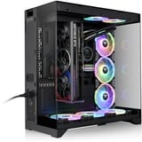 Thermaltake CTE E550 TG, Tower-Gehäuse schwarz, Tempered Glass x 3