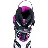 Muuwmi Verstellbare Kinderinliner Gr. 33-36, Inline-Skates pink/schwarz