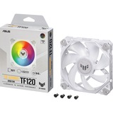 ASUS TUF GAMING TF120 ARGB White, Gehäuselüfter weiß/transparent