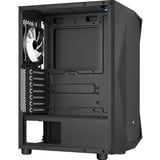 Aerocool Falcon A-BK-v2 , Tower-Gehäuse schwarz, Tempered Glass