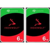 Seagate IronWolf NAS 2 x 6 TB SilentWolf Bundle, Festplatte SATA 6 Gb/s, 3,5", 2er Bundle