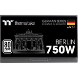 Thermaltake BERLIN 750W ATX3.1, PC-Netzteil schwarz, 2x PCIe, 750 Watt