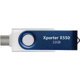 Patriot Xporter X550 32GB, USB-Stick blau/weiß, USB-A und USB-C 3.2 Gen 1