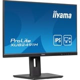 iiyama ProLite XUB2491H-B1, LED-Monitor 60.5 cm (23.8 Zoll), schwarz (matt), FullHD, IPS, Adaptive Sync, ergonomischer Standfuß, 100Hz Panel