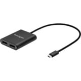 Kensington USB Adapter, USB-C Stecker > 2x DisplayPort Buchse schwarz