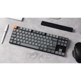 Keychron K1 Max, Gaming-Tastatur grau/orange, DE-Layout, Gateron Low Profile 2.0 Mechanical Brown, Hot-Swap, Aluminiumrahmen, RGB