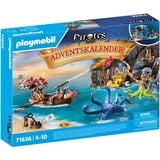 PLAYMOBIL 71636 Adventskalender: Piraten, Konstruktionsspielzeug 