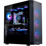 SilverStone FARA 514X, Tower-Gehäuse schwarz, Tempered Glass