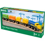 BRIO World Güterzug mit drei Waggons, Spielfahrzeug 