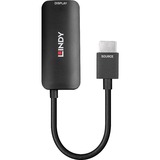 Lindy Konverter HDMI 4K80 > DisplayPort 1.4 schwarz, 16cm