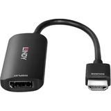 Lindy Konverter HDMI 4K80 > DisplayPort 1.4 schwarz, 16cm