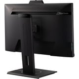 ViewSonic VG2440V Videokonferenzmonitor, LED-Monitor 60.5 cm (24 Zoll), schwarz (matt), FullHD, IPS, Webcam, Mikrofon, USB Hub