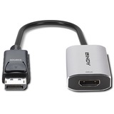 Lindy Konverter DisplayPort 1.4 > HDMI 8K schwarz/grau, 11cm