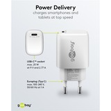 goobay USB-C PD GaN Schnellladegerät 25 Watt weiß, Power Delivery 3.0