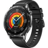 Huawei Watch GT5 46mm (Vili-B19F), Smartwatch dunkelgrau, schwarzes Fluorelastomerarmband