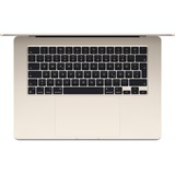 Apple MacBook Air (15") 2024 CTO, Notebook champagner, Polarstern, M3, 10-Core GPU, macOS, Amerikanisch, 38.9 cm (15.3 Zoll), 512 GB SSD