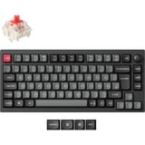 Keychron Lemokey P1 Pro, Gaming-Tastatur schwarz/grau, DE-Layout, Keychron Super Red, Hot-Swap, Aluminiumrahmen, RGB