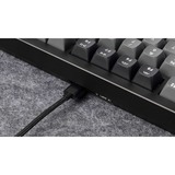 Keychron Lemokey P1 Pro, Gaming-Tastatur schwarz/grau, DE-Layout, Keychron Super Red, Hot-Swap, Aluminiumrahmen, RGB