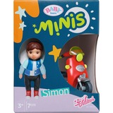 ZAPF Creation BABY born® Minis - Playset Simon mit Scooter, Spielfigur 