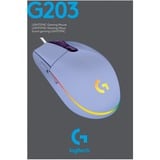 Logitech G203 LIGHTSYNC, Gaming-Maus lila