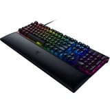 Razer Huntsman V2, Gaming-Tastatur schwarz, DE-Layout, Razer Clicky Optical (Purple)