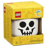 Room Copenhagen LEGO Storage Head "Skelett" mini, Aufbewahrungsbox weiß/schwarz