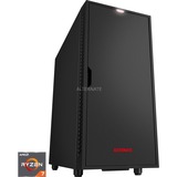 ALTERNATE PC We Love Gaming AMD Edition, Gaming-PC schwarz, Windows 10 Home 64-Bit