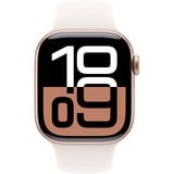 Apple Watch Series 10, Smartwatch roségold, Aluminium, 46 mm, Sportarmband blassrosa M/L