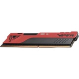 Patriot DIMM 8 GB DDR4-4000  , Arbeitsspeicher rot/schwarz, PVE248G400C0, Viper Elite II, INTEL XMP