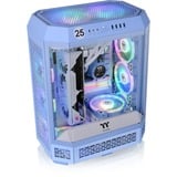 Thermaltake The Tower 600 , Tower-Gehäuse hellblau, Tempered Glass x 3